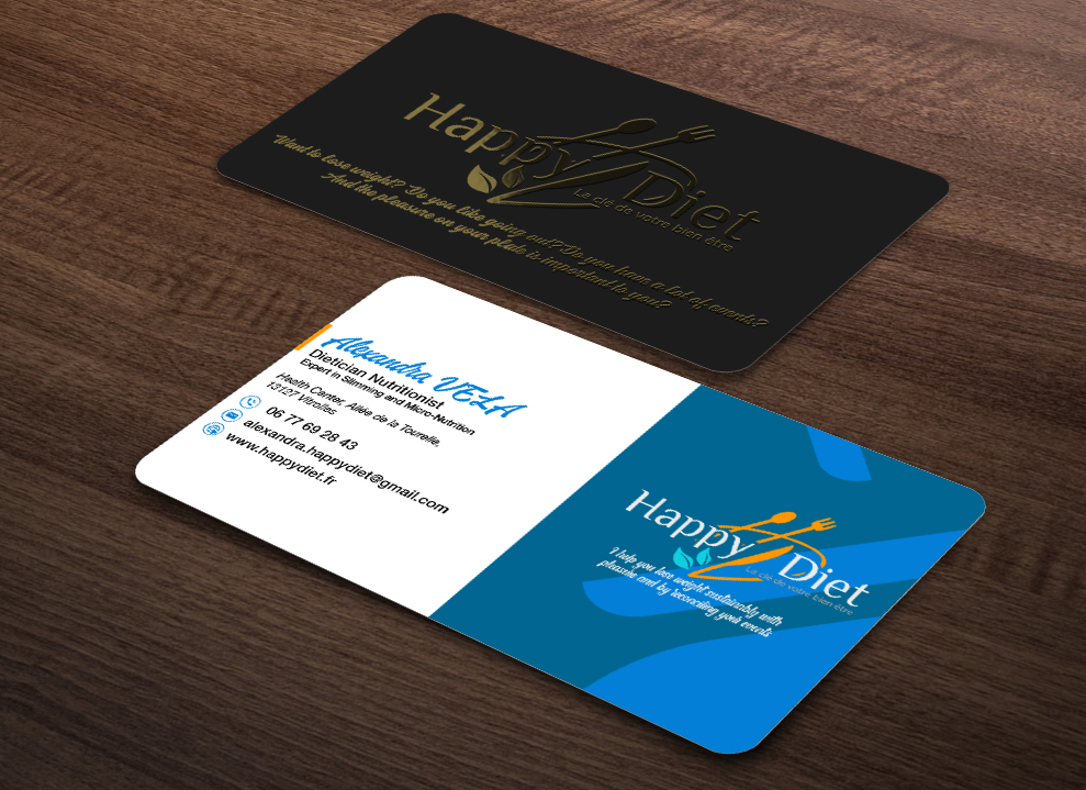 Business Card Design by Isu-D for Happy diet | Design #34537740