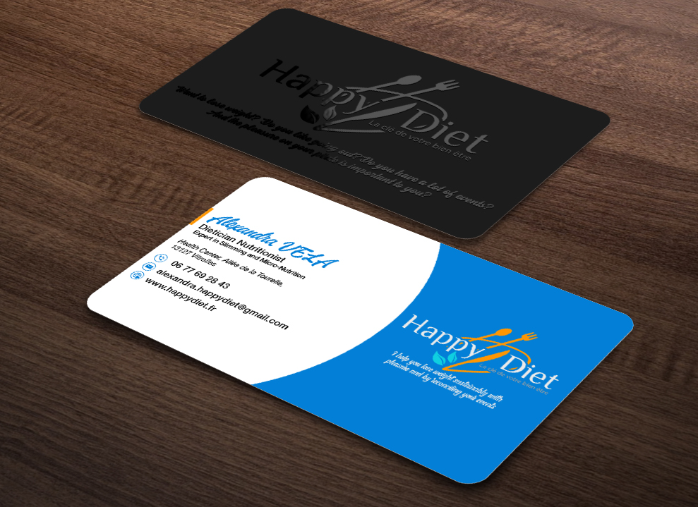 Business Card Design by Isu-D for Happy diet | Design #34537741