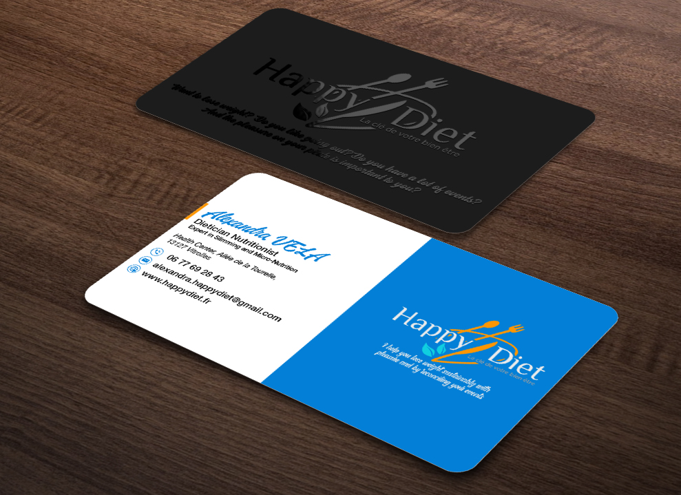 Business Card Design by Isu-D for Happy diet | Design #34537742