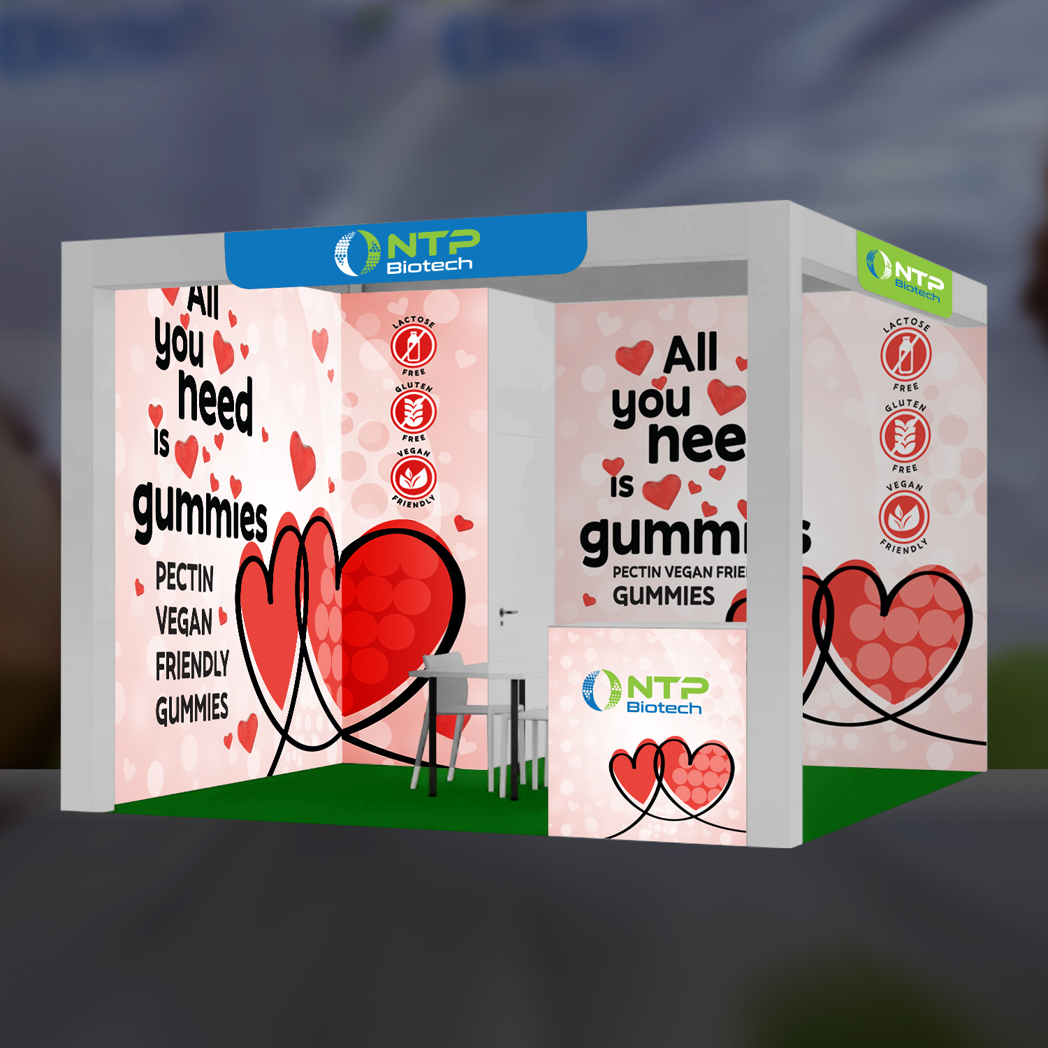 Diseño de Stand de Feria por Dhimant Maloo para NTP BIOTECH | Diseño #34505665