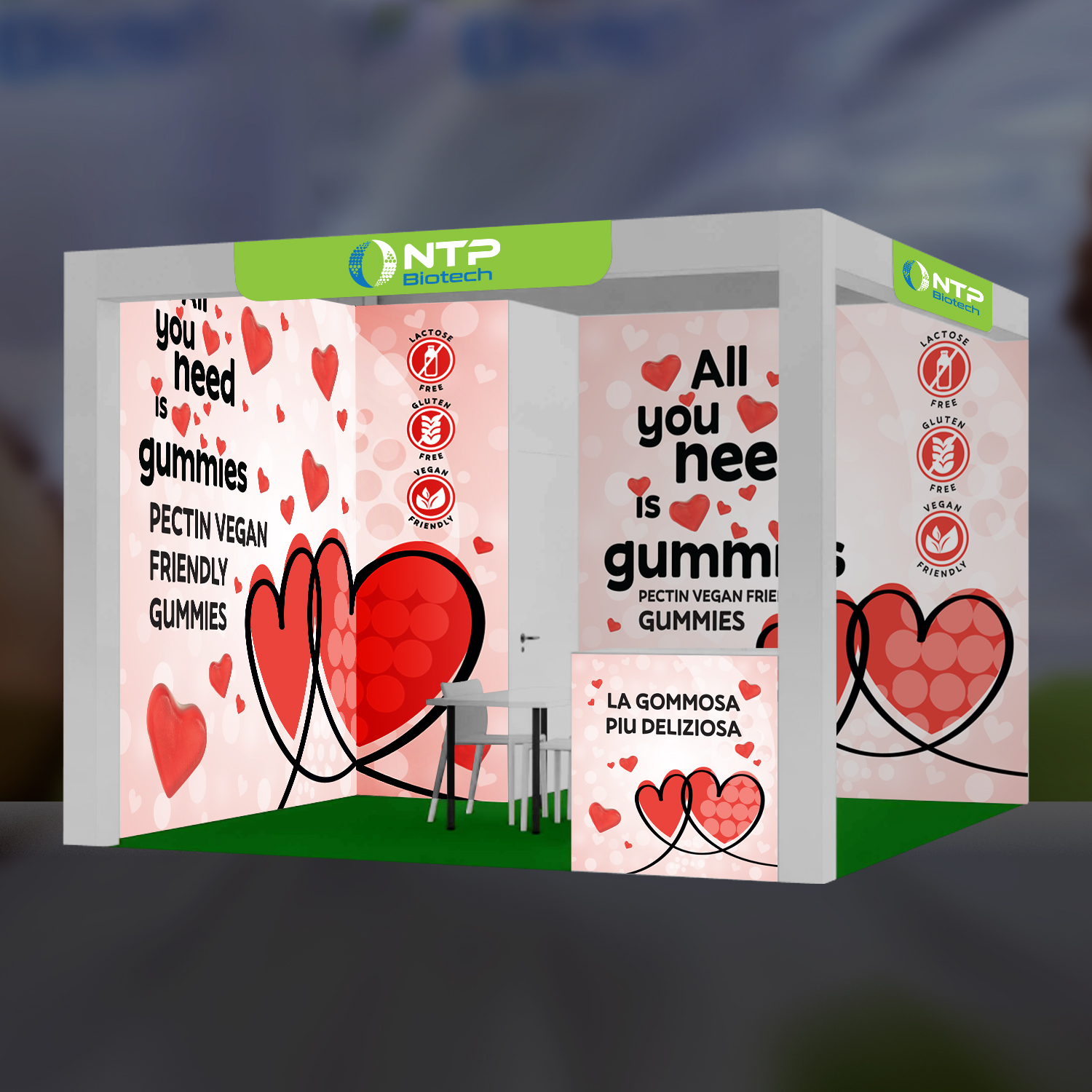 Diseño de Stand de Feria por Dhimant Maloo para NTP BIOTECH | Diseño #34516173