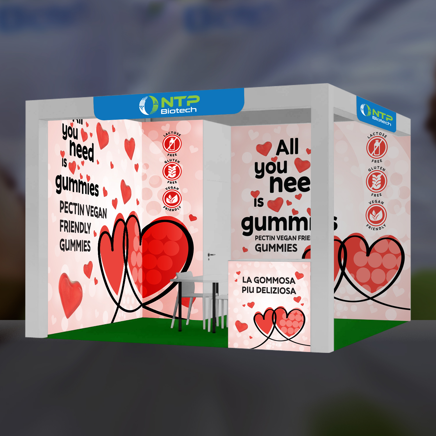 Diseño de Stand de Feria por Dhimant Maloo para NTP BIOTECH | Diseño #34516174