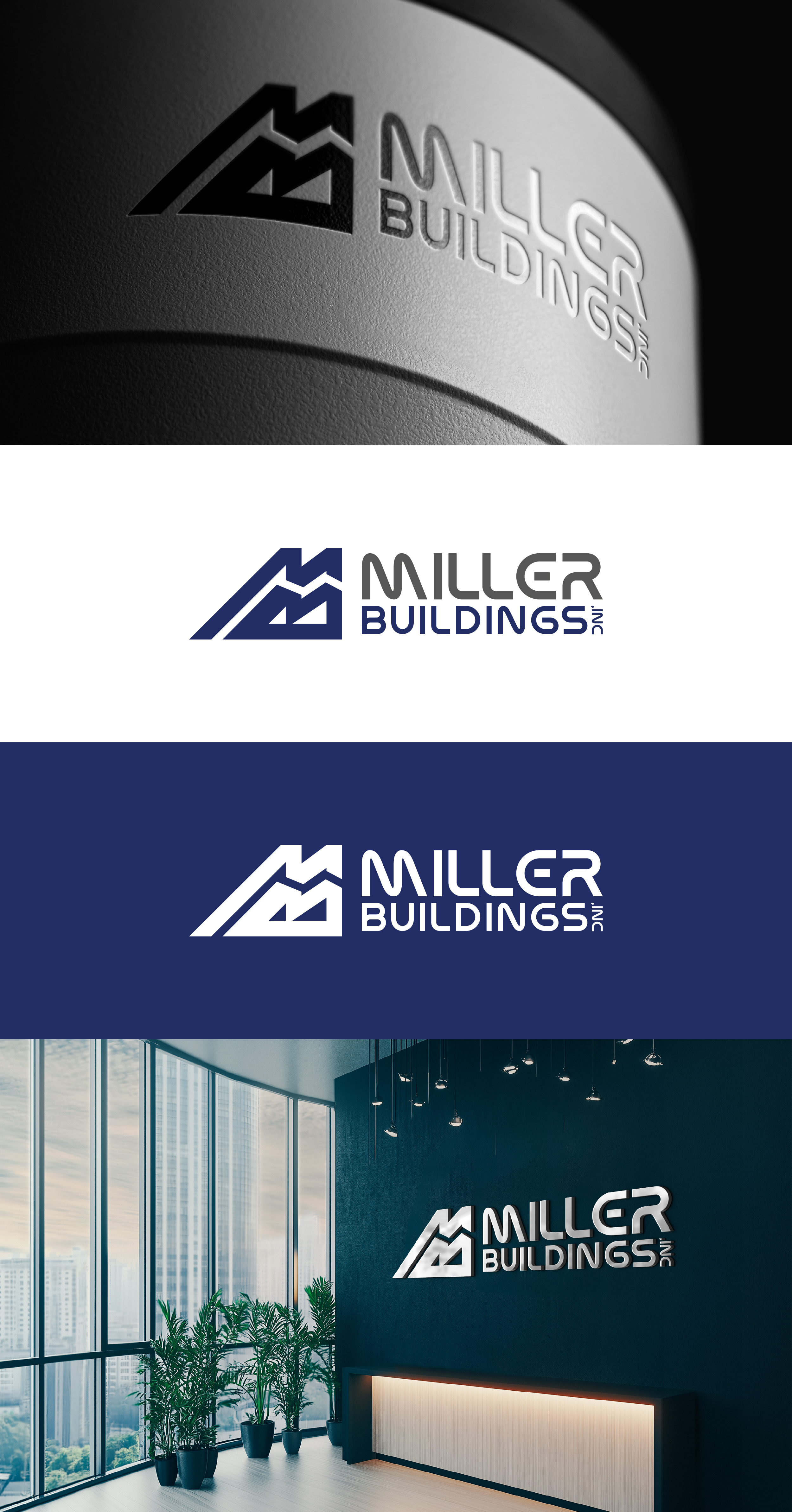 Logo Design by PixelUP Graphics for Miller Buildings, Inc. | Design #34517382
