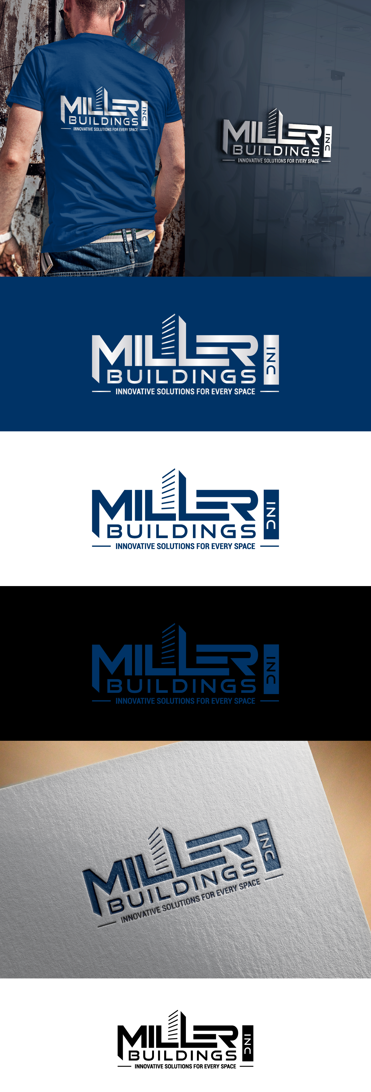 Logo Design by AlphabetZero.co.uk for Miller Buildings, Inc. | Design #34526772