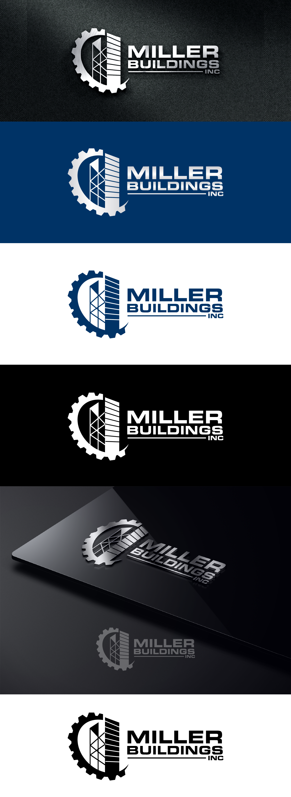 Logo Design by AlphabetZero.co.uk for Miller Buildings, Inc. | Design #34526795