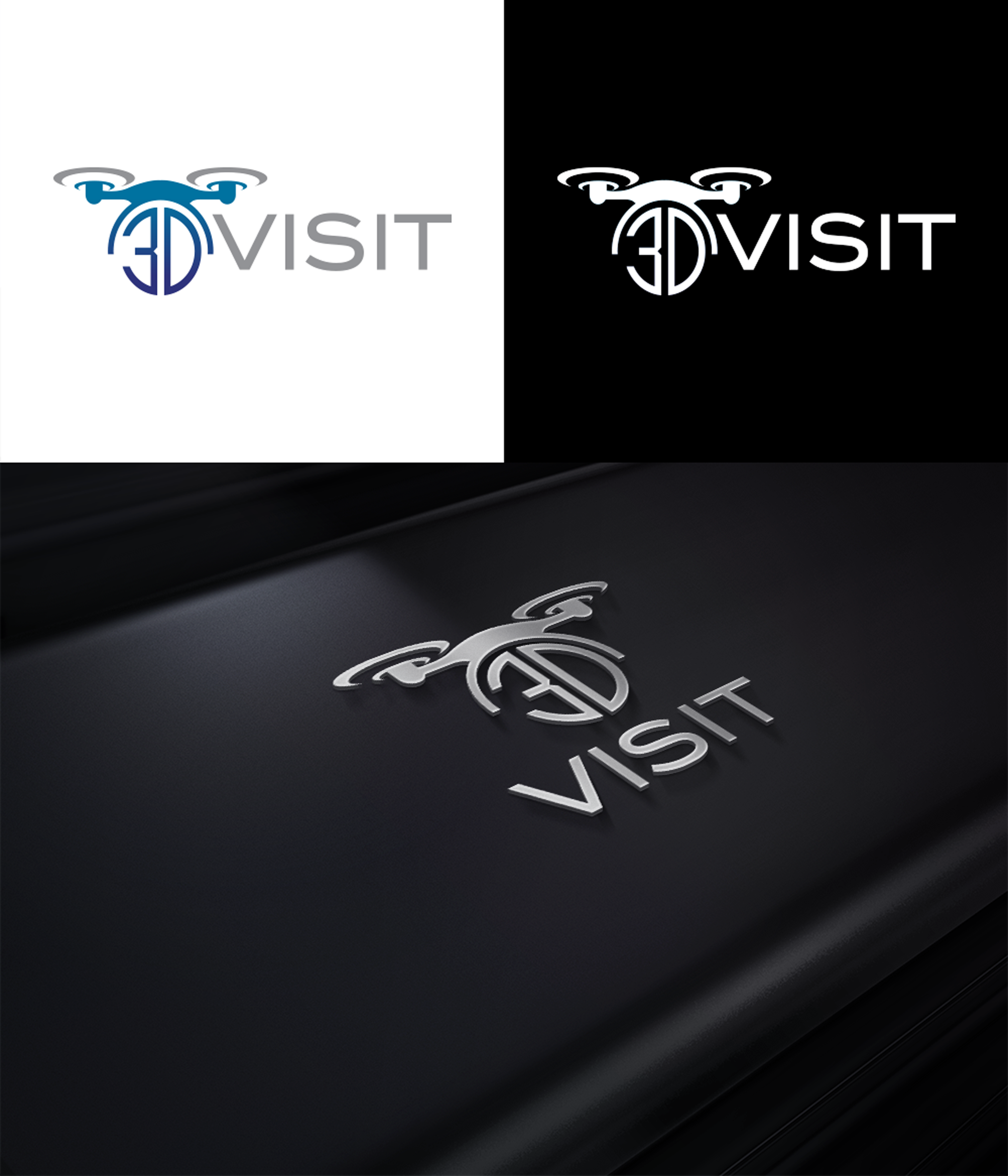 Diseño de Logo por RA-bica para 3D Visit | Diseño #34515332