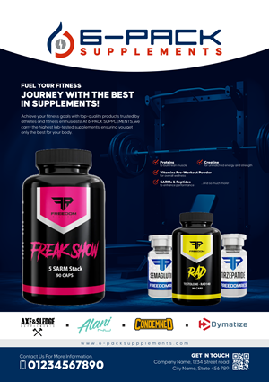 Design de Flyer par dadaMEDIA pour 6 Pack Supplements | Design : #34518305