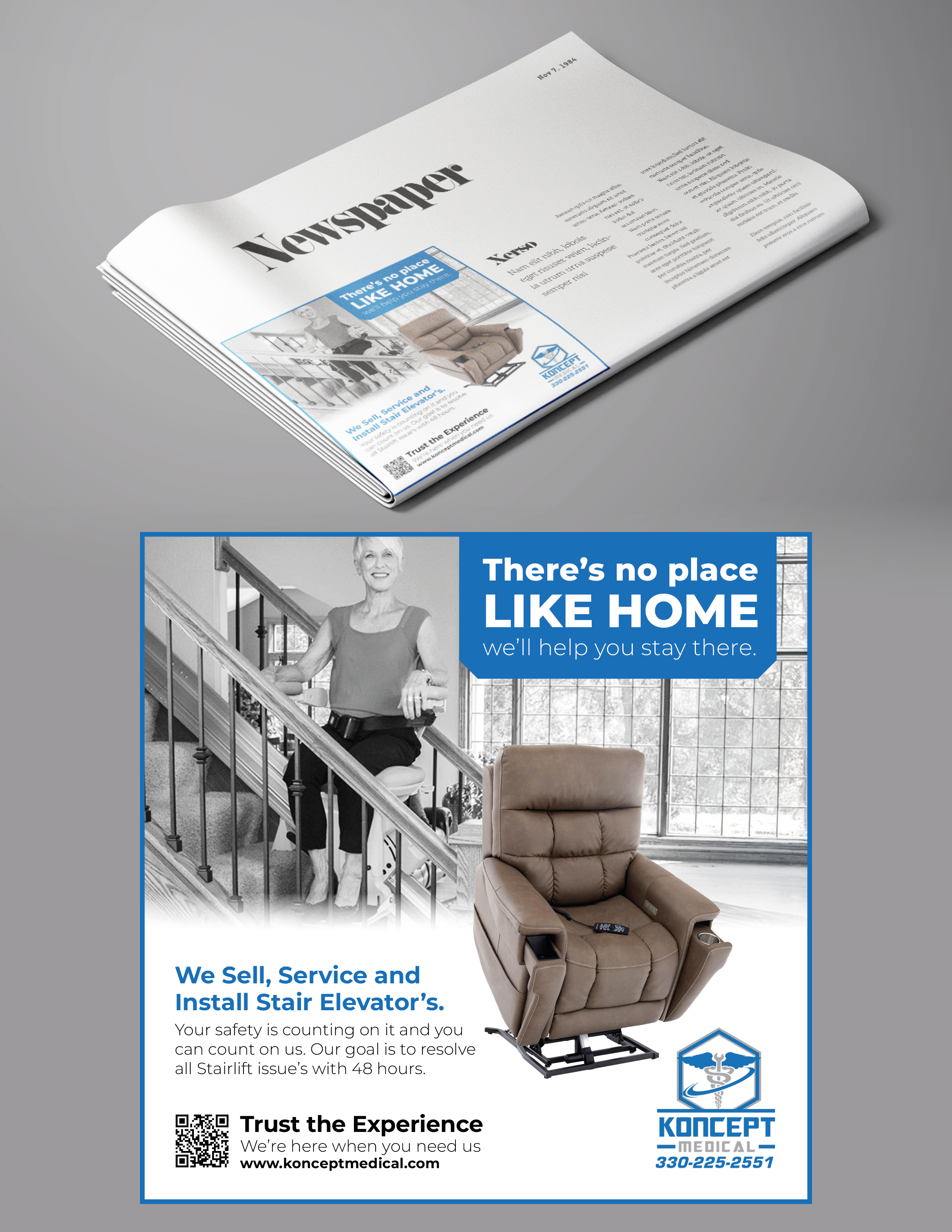 Diseño de Anuncio de Prensa por MarkoE para Koncept Medical, LLC | Diseño #34542353