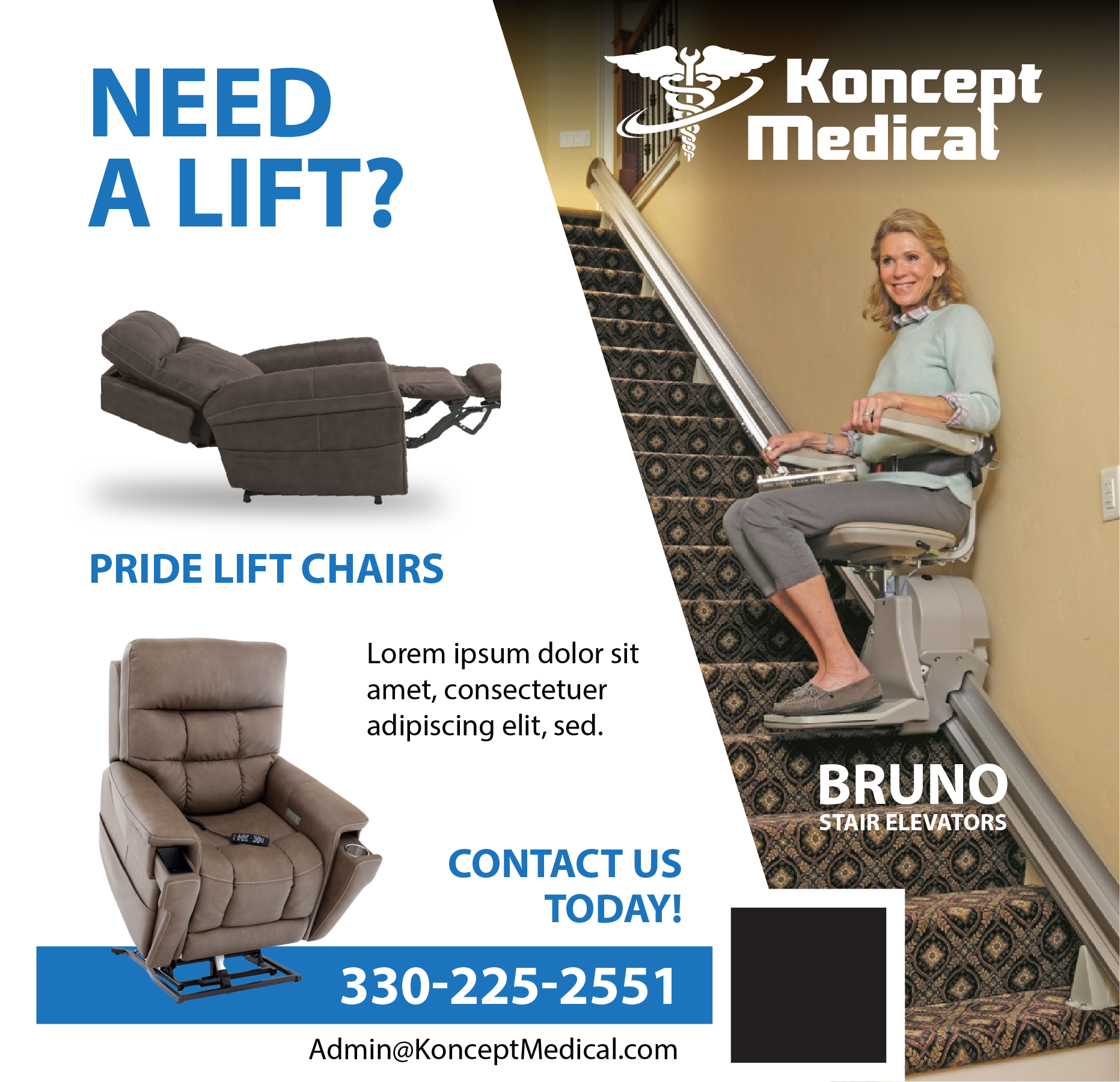 Newspaper Ad Design by sumdes for Koncept Medical, LLC | Design #34555941