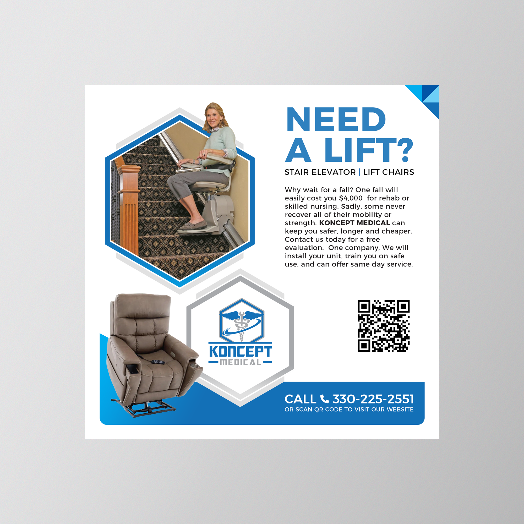 Newspaper Ad Design by nadhisa87 for Koncept Medical, LLC | Design #34538191