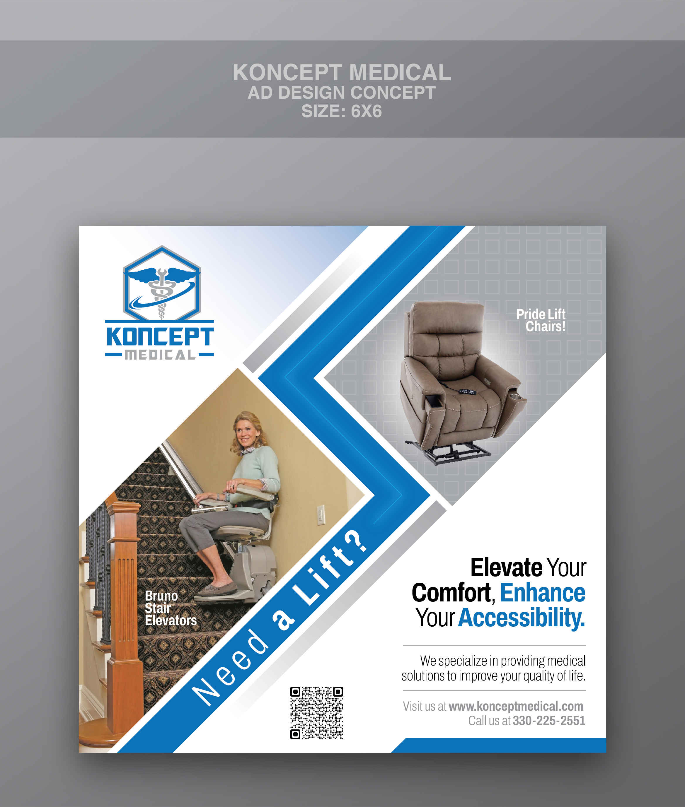 Newspaper Ad Design by Impressive Sol for Koncept Medical, LLC | Design #34528551