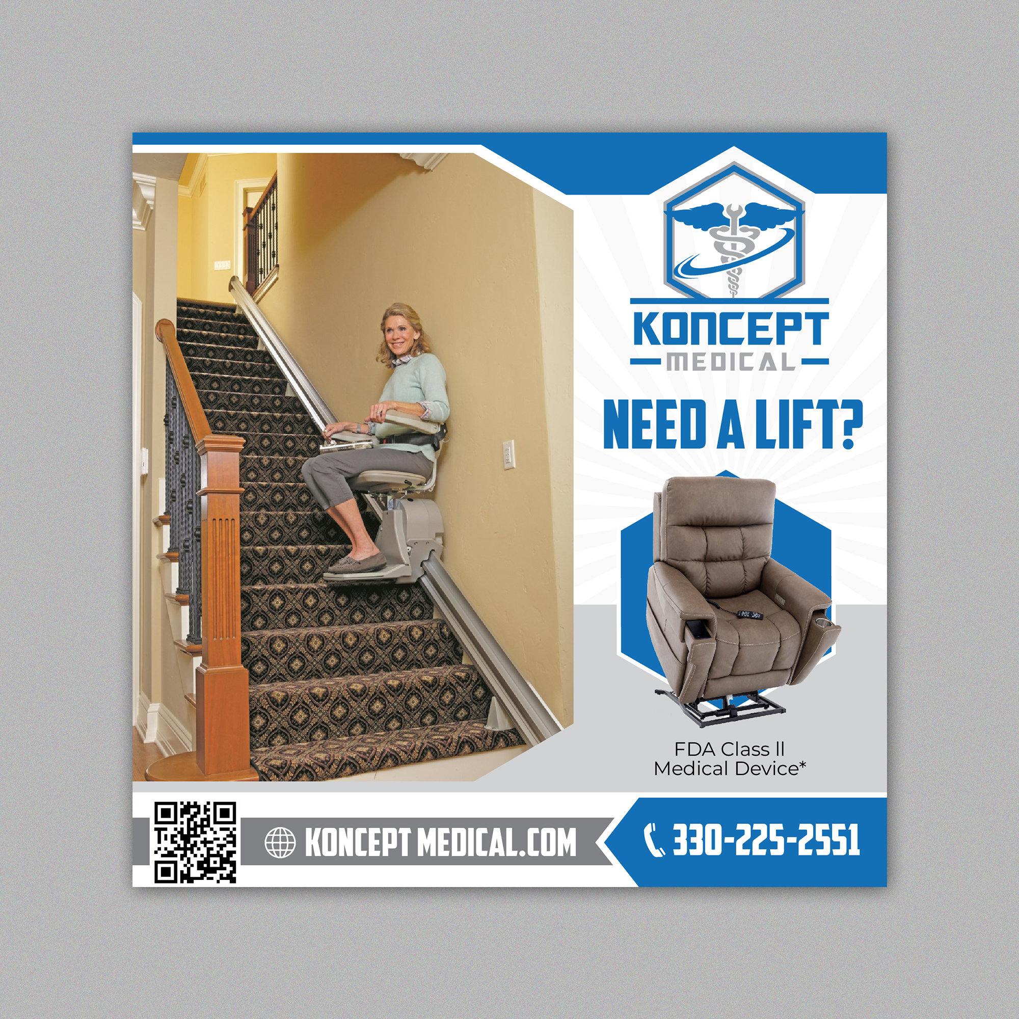 Newspaper Ad Design by 123graphics for Koncept Medical, LLC | Design #34528477