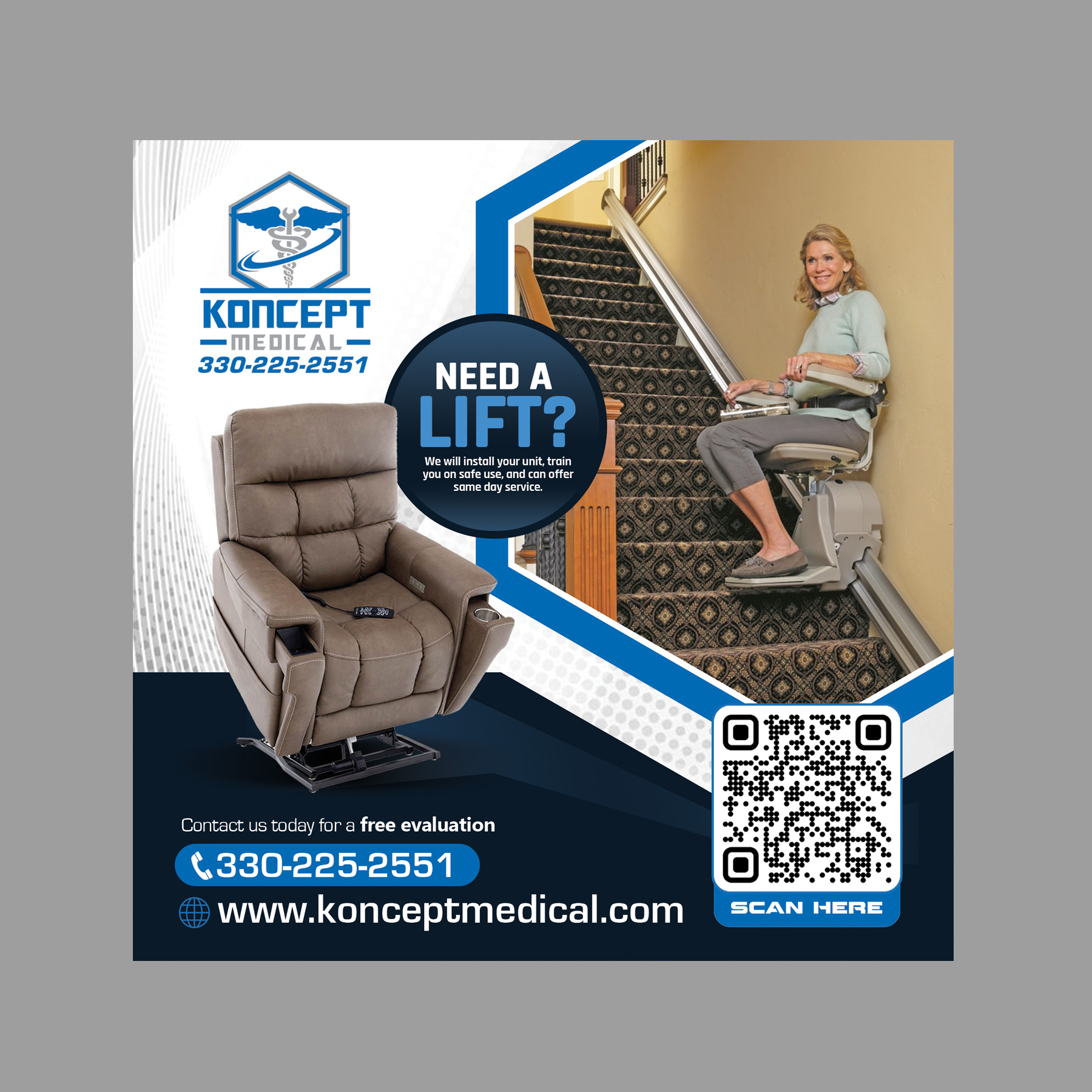 Newspaper Ad Design by Stan$oul for Koncept Medical, LLC | Design #34548676