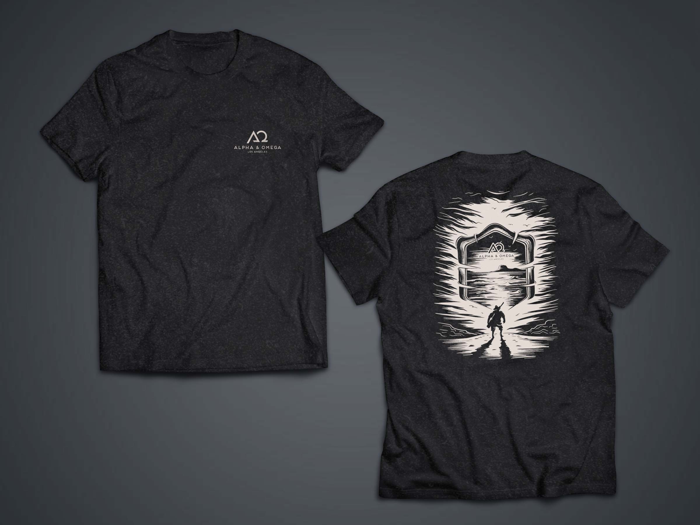 T-shirt Design by Lumen Branding for Alpha & Omega Entertainment | Design #34570426