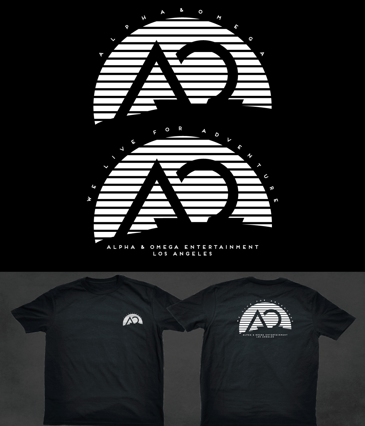 Design de T-shirt par SpaGGy pour Alpha & Omega Entertainment | Design #34639903