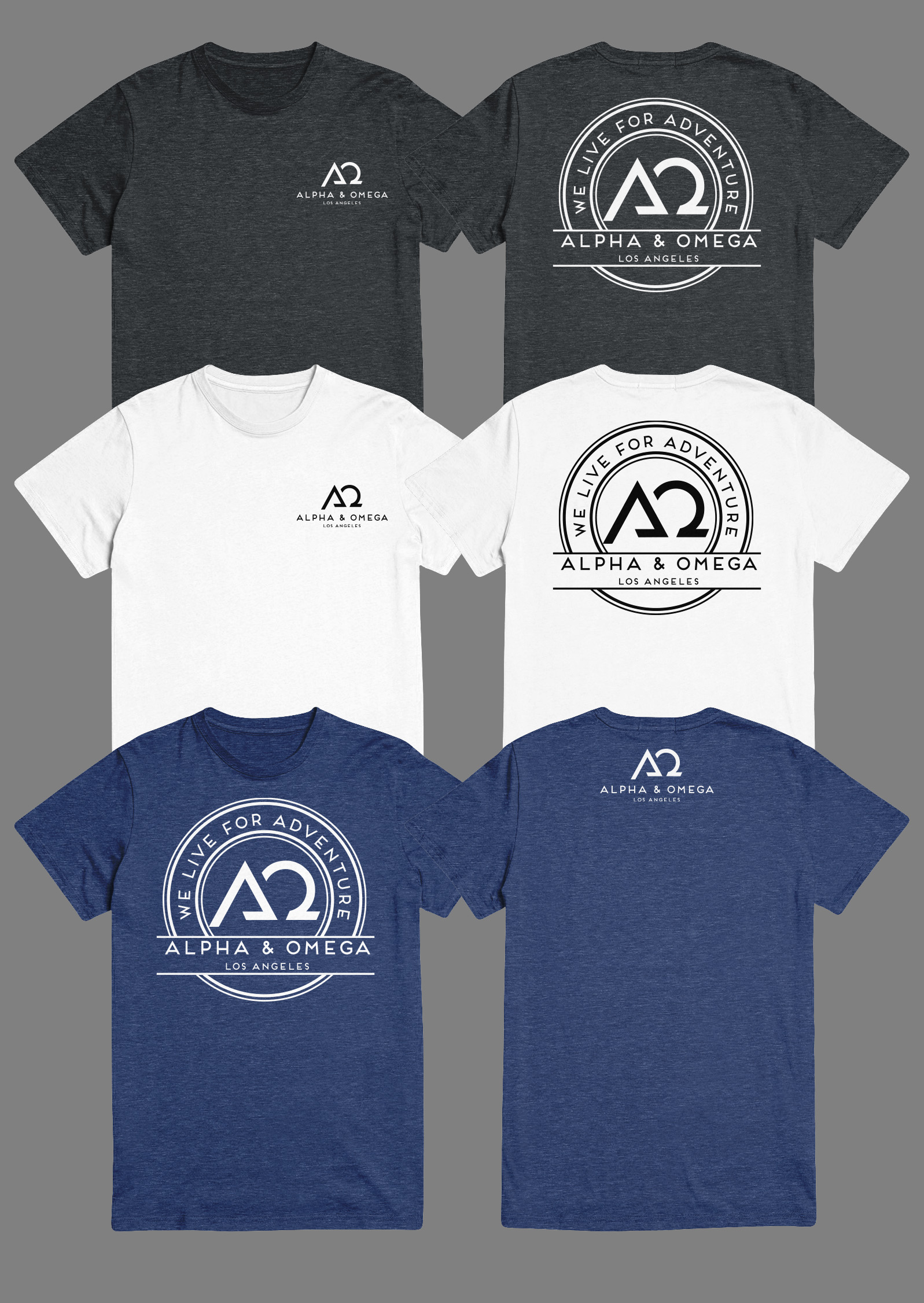 T-shirt Design by Teespixels for Alpha & Omega Entertainment | Design #34568341