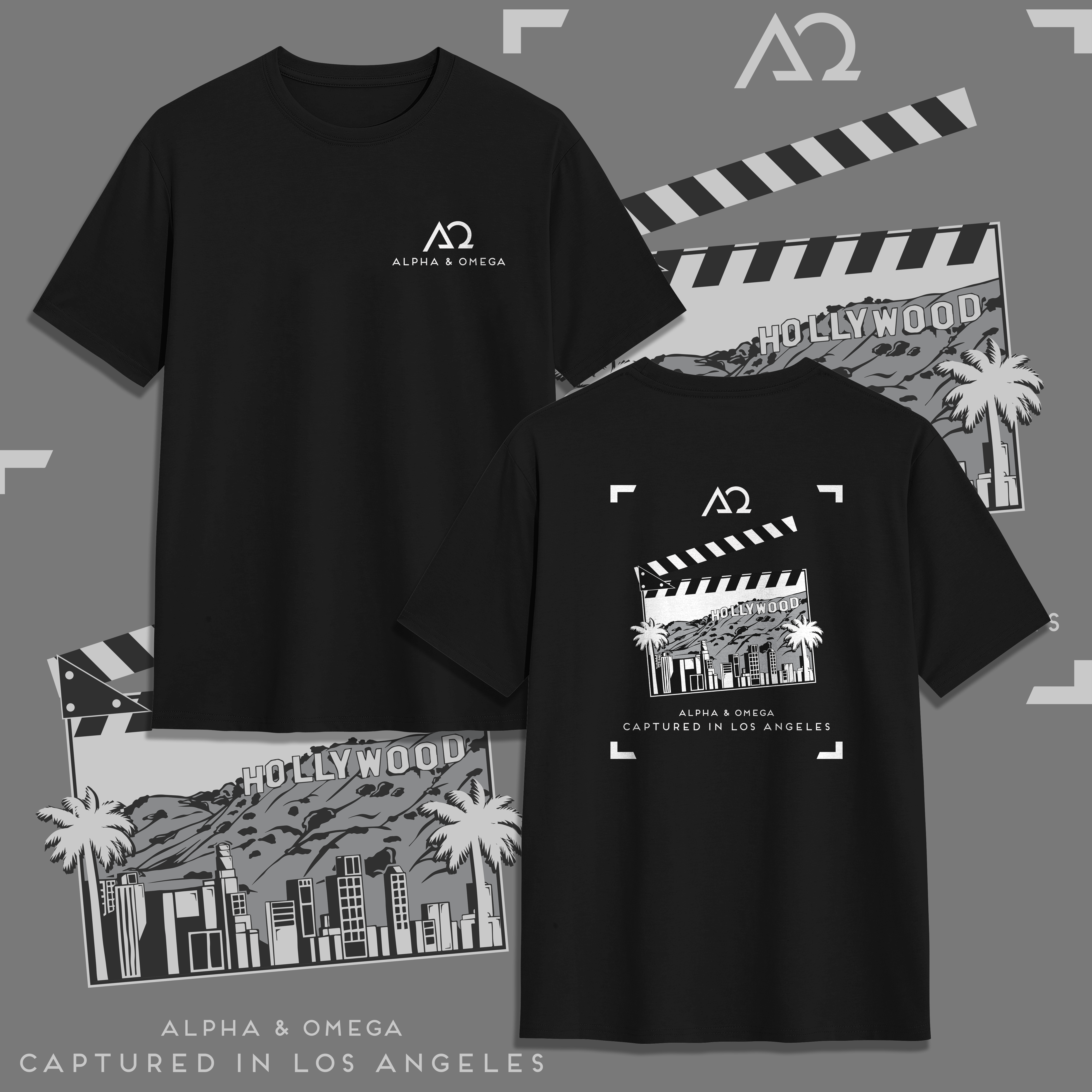 T-shirt Design by V FOUR DESIGN for Alpha & Omega Entertainment | Design #34616163