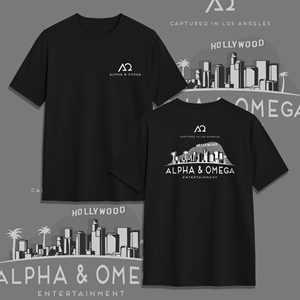 T-shirt Design by V FOUR Design for Alpha & Omega Entertainment | Design #34657103