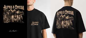 T-shirt Design by orangecode for Alpha & Omega Entertainment | Design #34582070