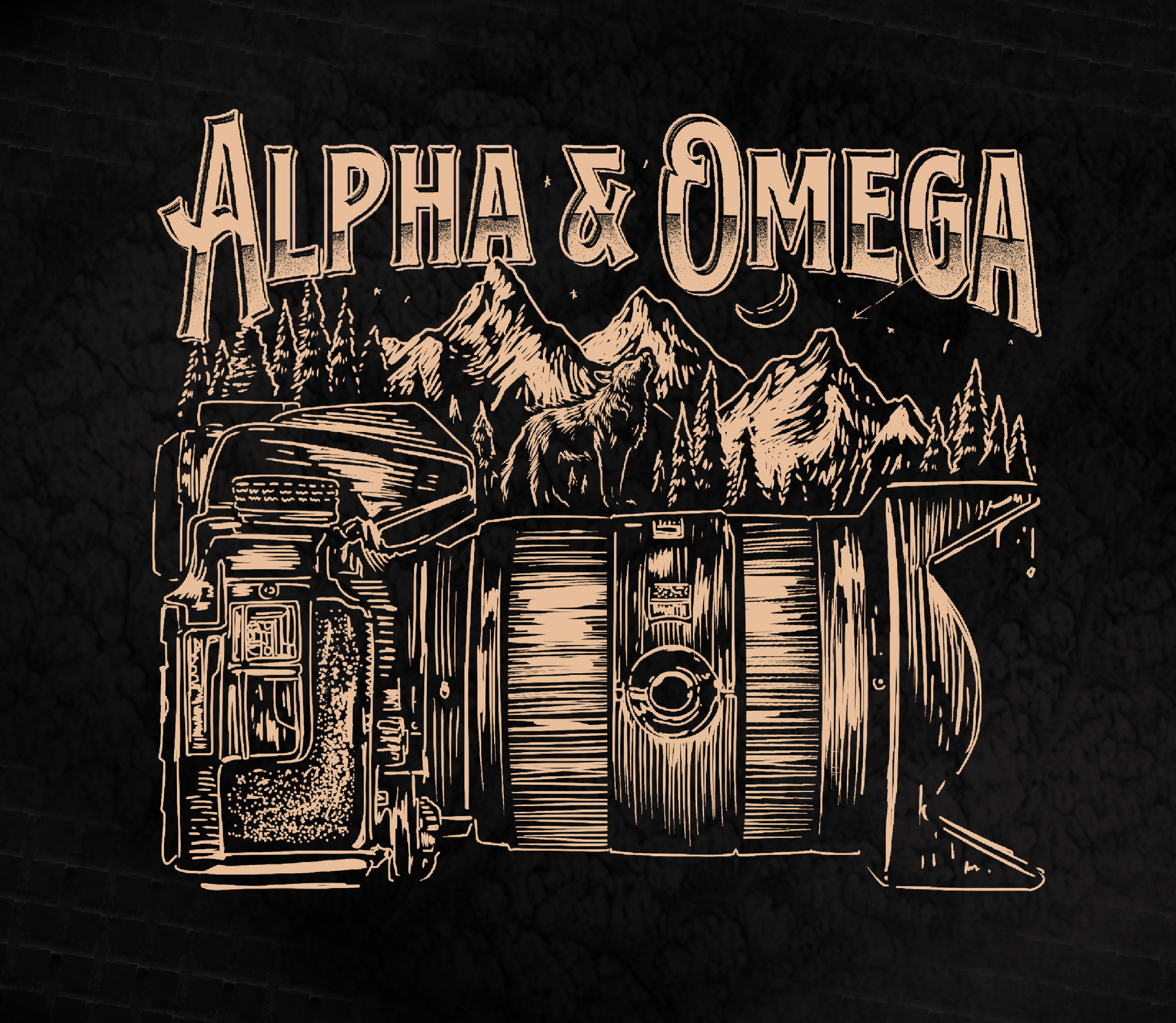 T-shirt Design by orangecode for Alpha & Omega Entertainment | Design #34582108