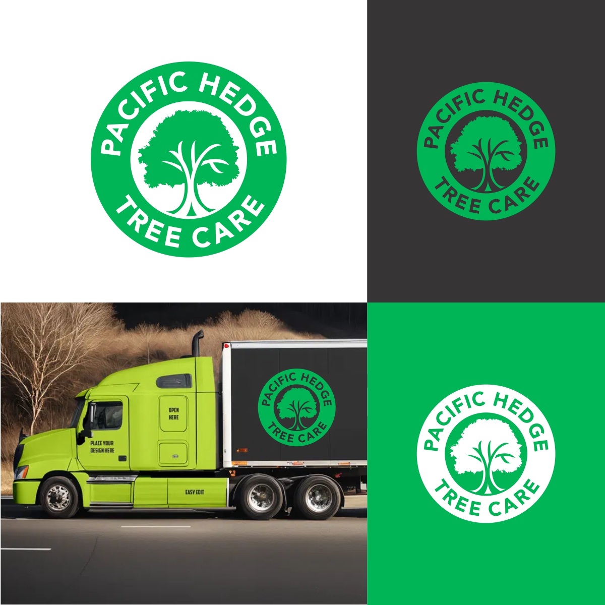 Logo Design by Loknath for Pacific Hedge Tree Care | Design #34529077