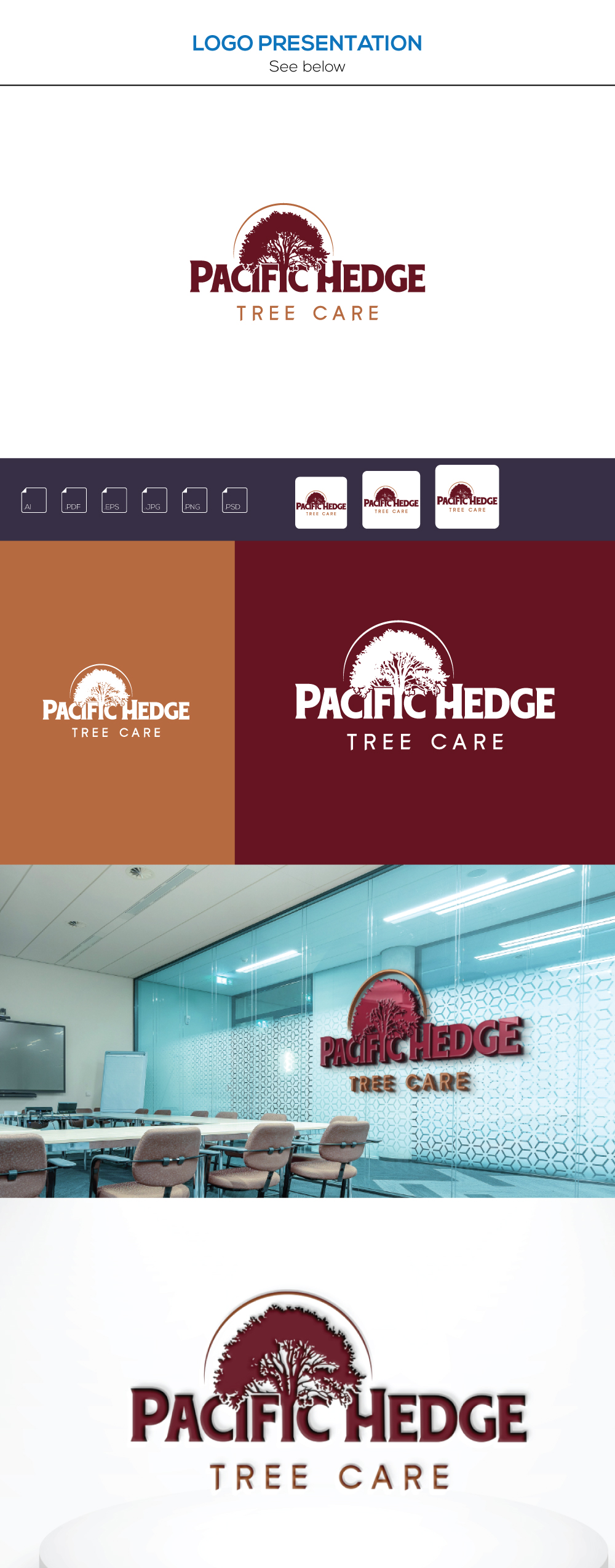 Design de Logo par VectorForge pour Pacific Hedge Tree Care | Design #34519414