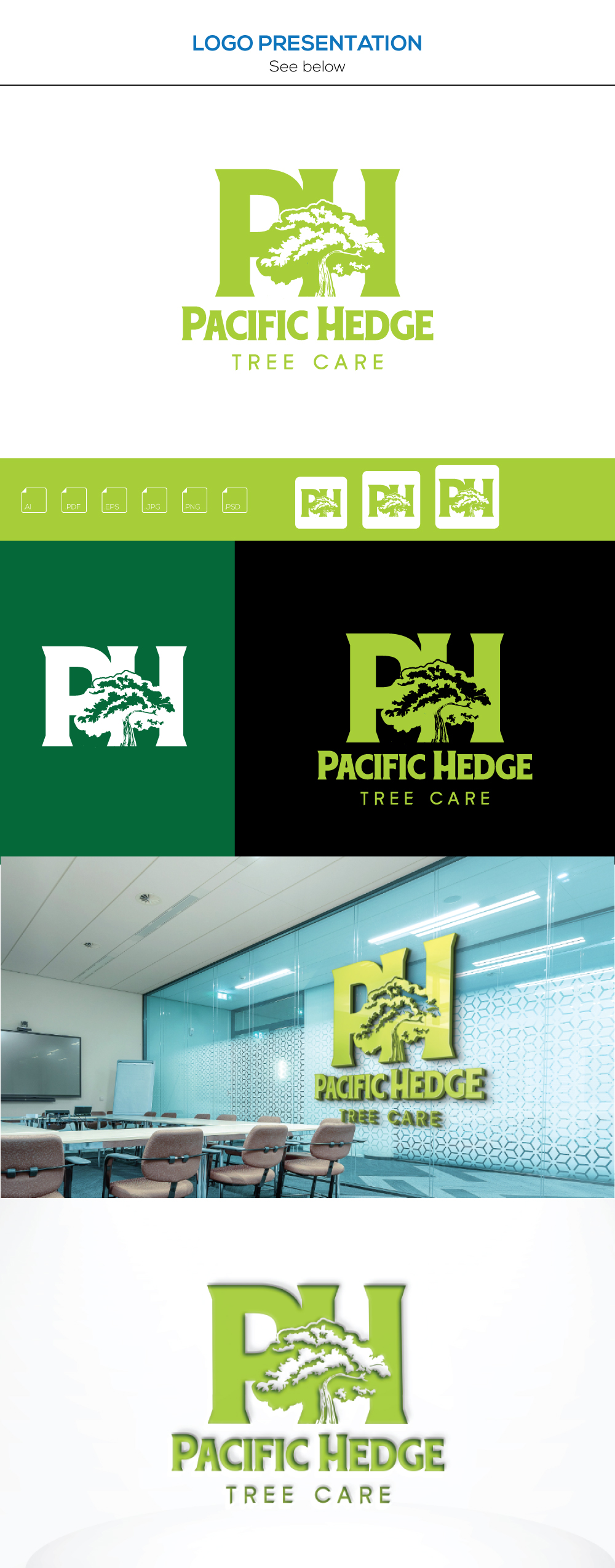 Design de Logo par VectorForge pour Pacific Hedge Tree Care | Design #34519439