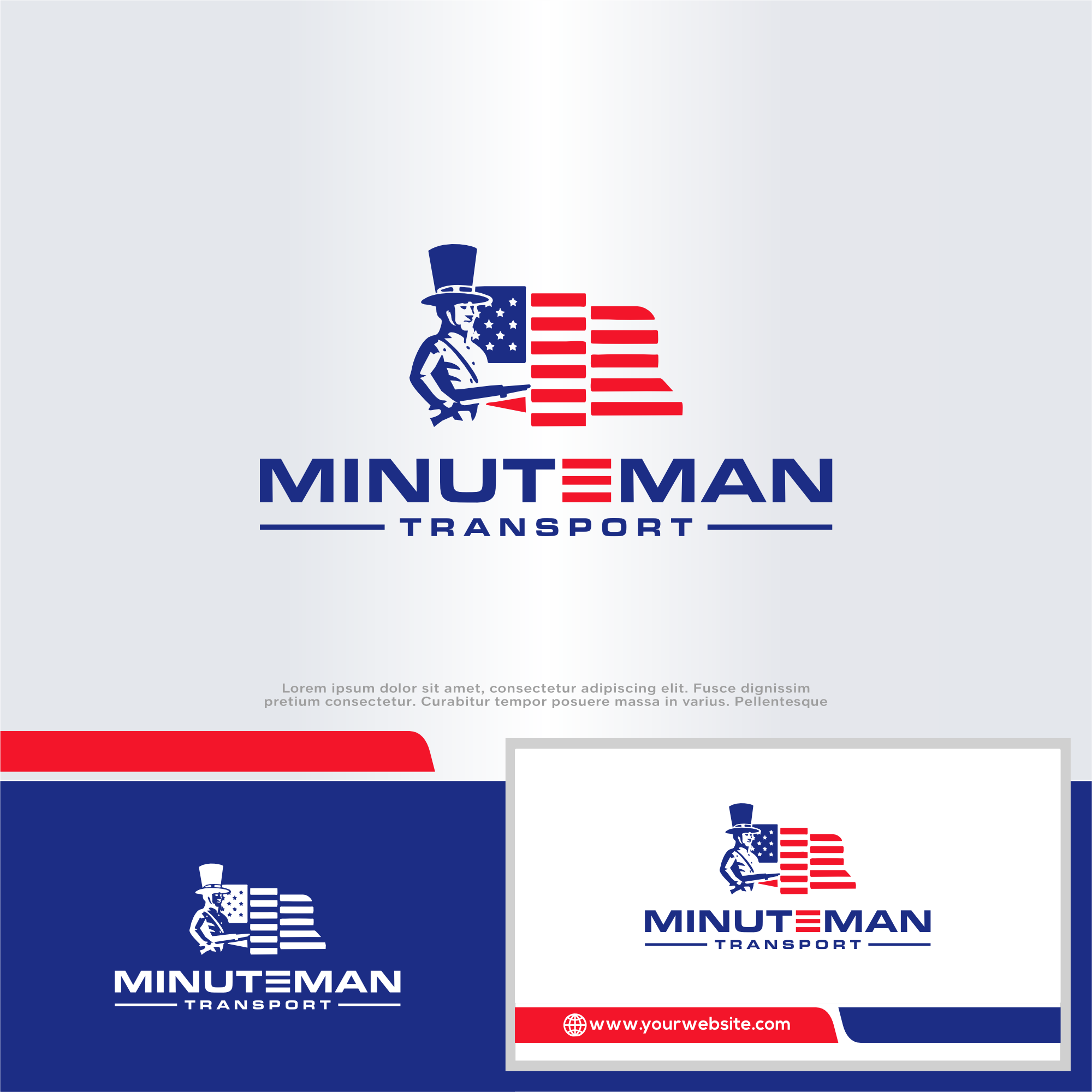 Logo Design by win it for Minuteman Transport Inc. | Design #34528051