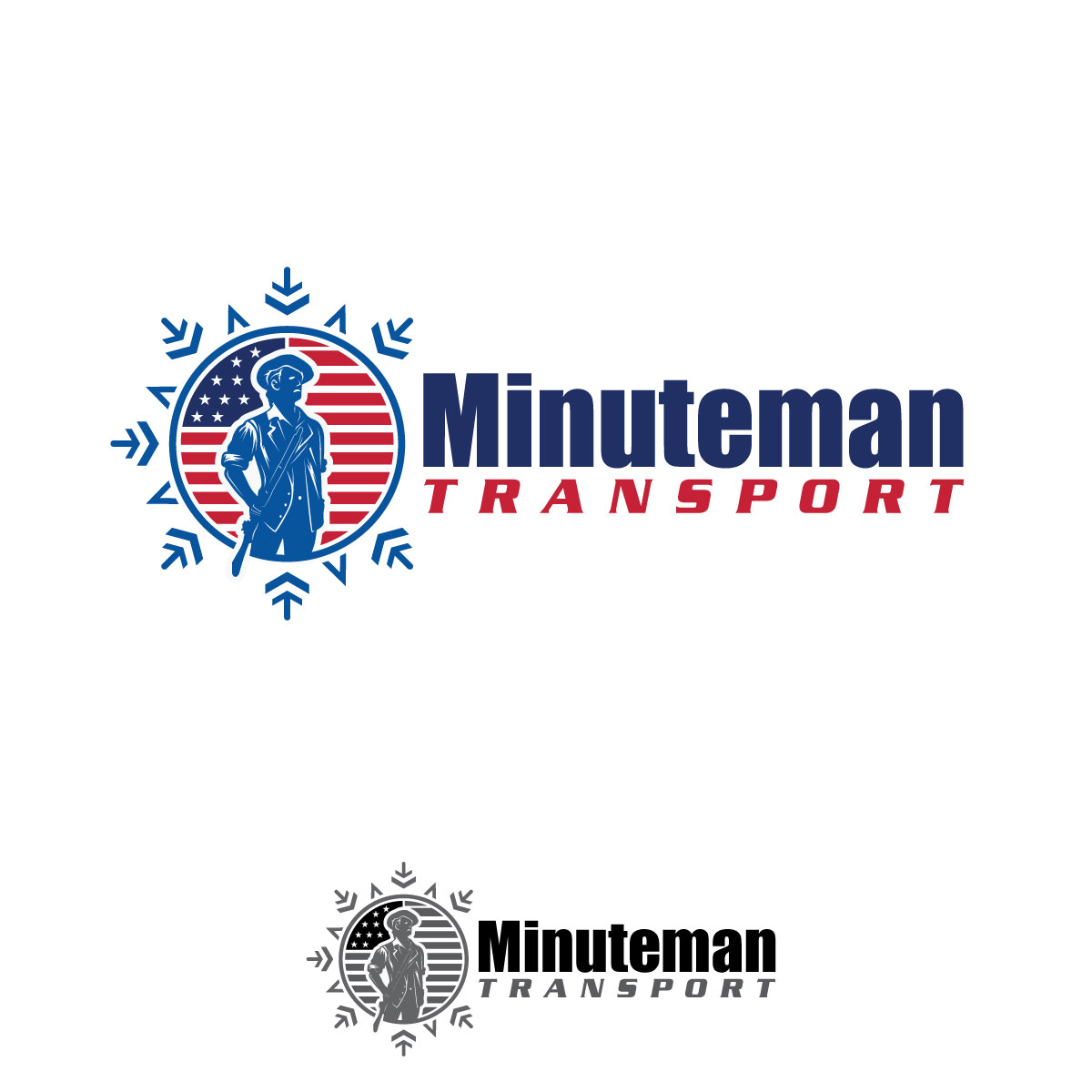 Logo Design by Dhimant Maloo for Minuteman Transport Inc. | Design #34535511