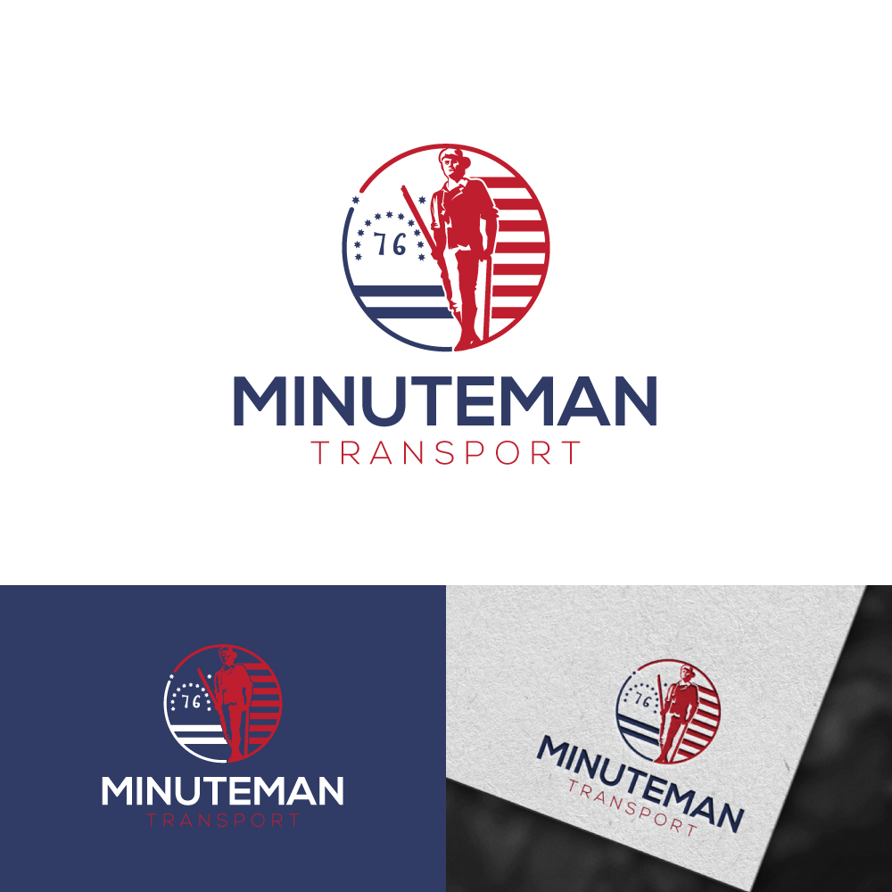 Logo Design by Magic of Art for Minuteman Transport Inc. | Design #34529392