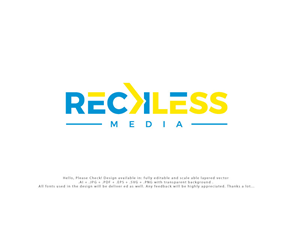 Logo Design by Cliping_path for Reckless Media | Design: #34558904