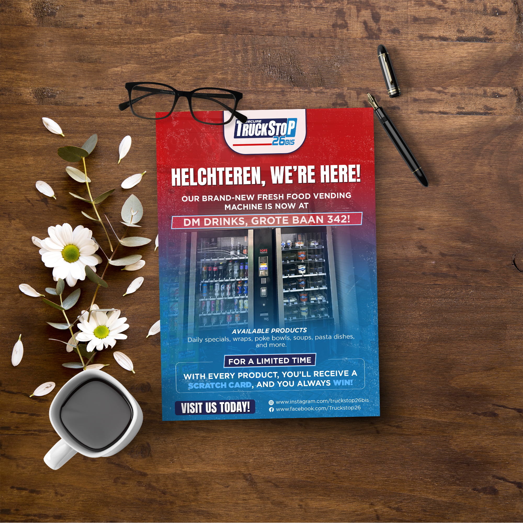 Diseño de Flyer por Sun Creative para Truckstop 26Bis BV | Diseño #34561939