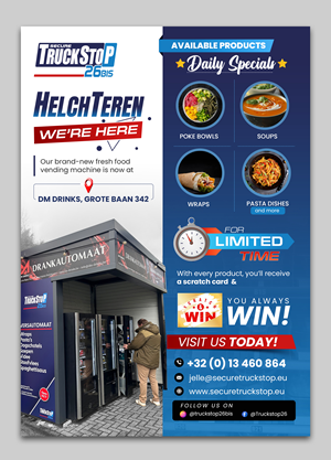 Flyer-Design von debdesign für Truckstop 26Bis BV | Design: #34528100