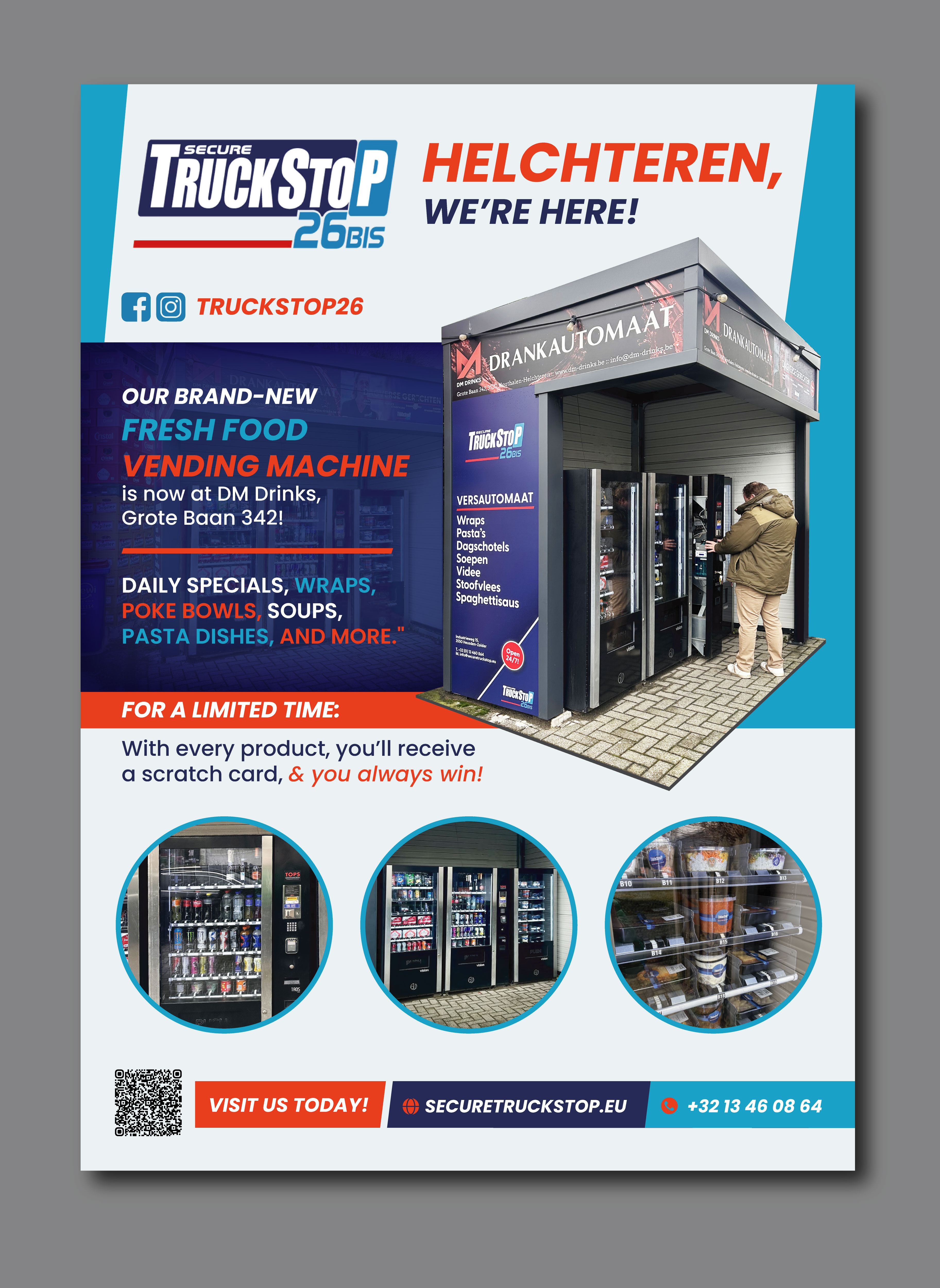 Flyer Design by saurov for Truckstop 26Bis BV | Design #34525151