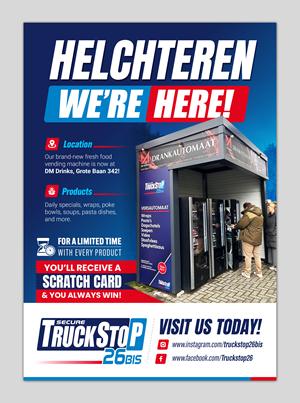 Flyer-Design von SAI DESIGNS für Truckstop 26Bis BV | Design: #34530039