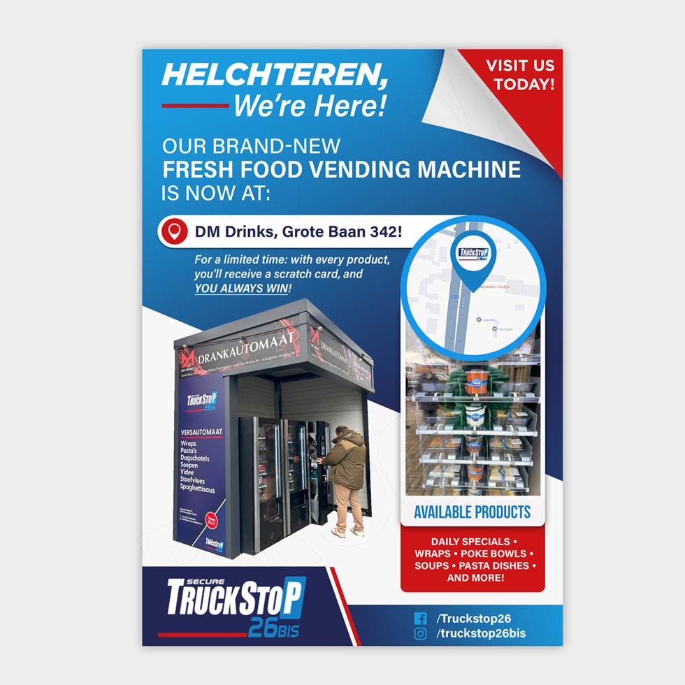 Flyer Design by DA. for Truckstop 26Bis BV | Design #34533616