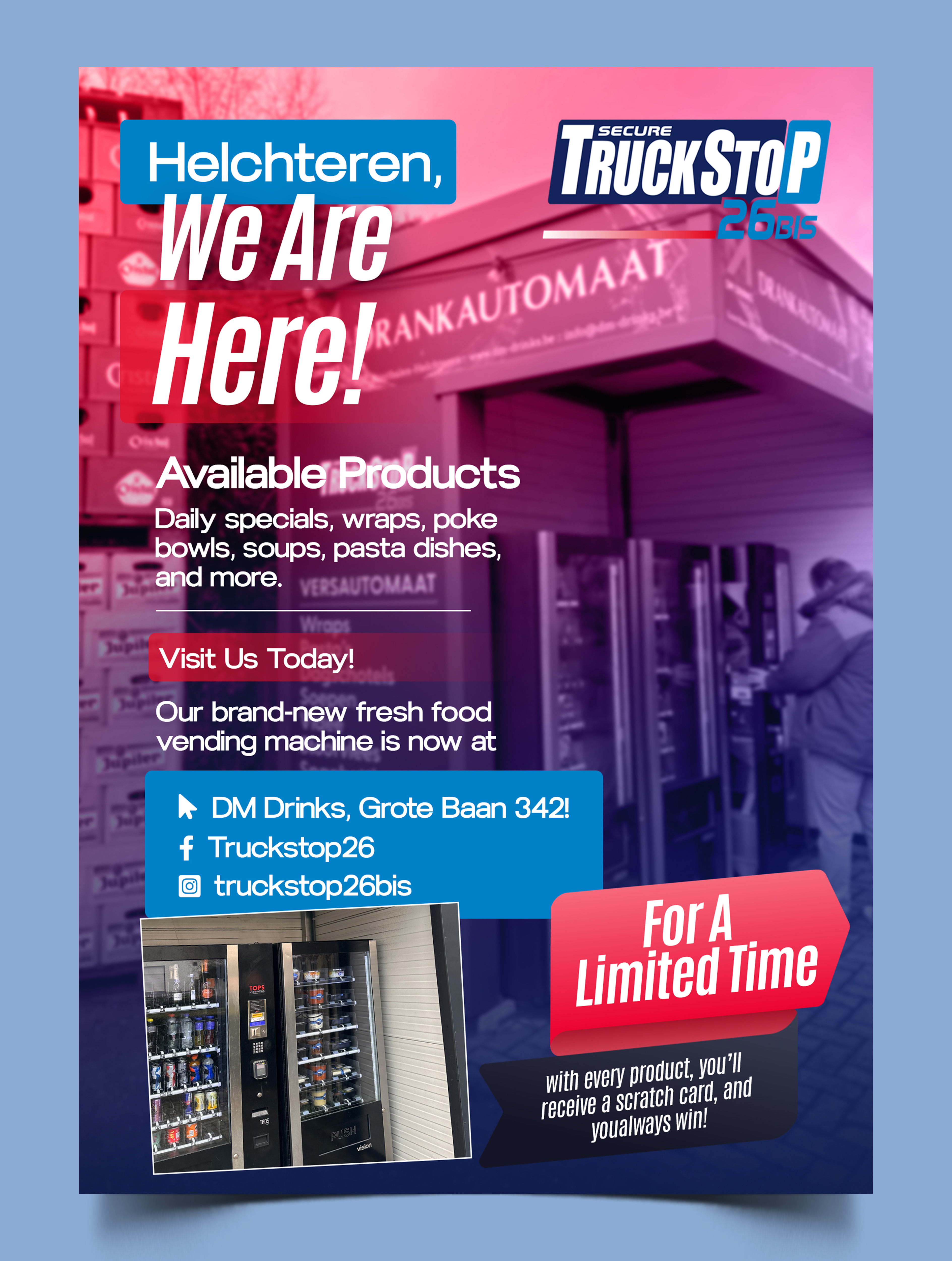 Flyer Design by Graphic Guy for Truckstop 26Bis BV | Design #34528613