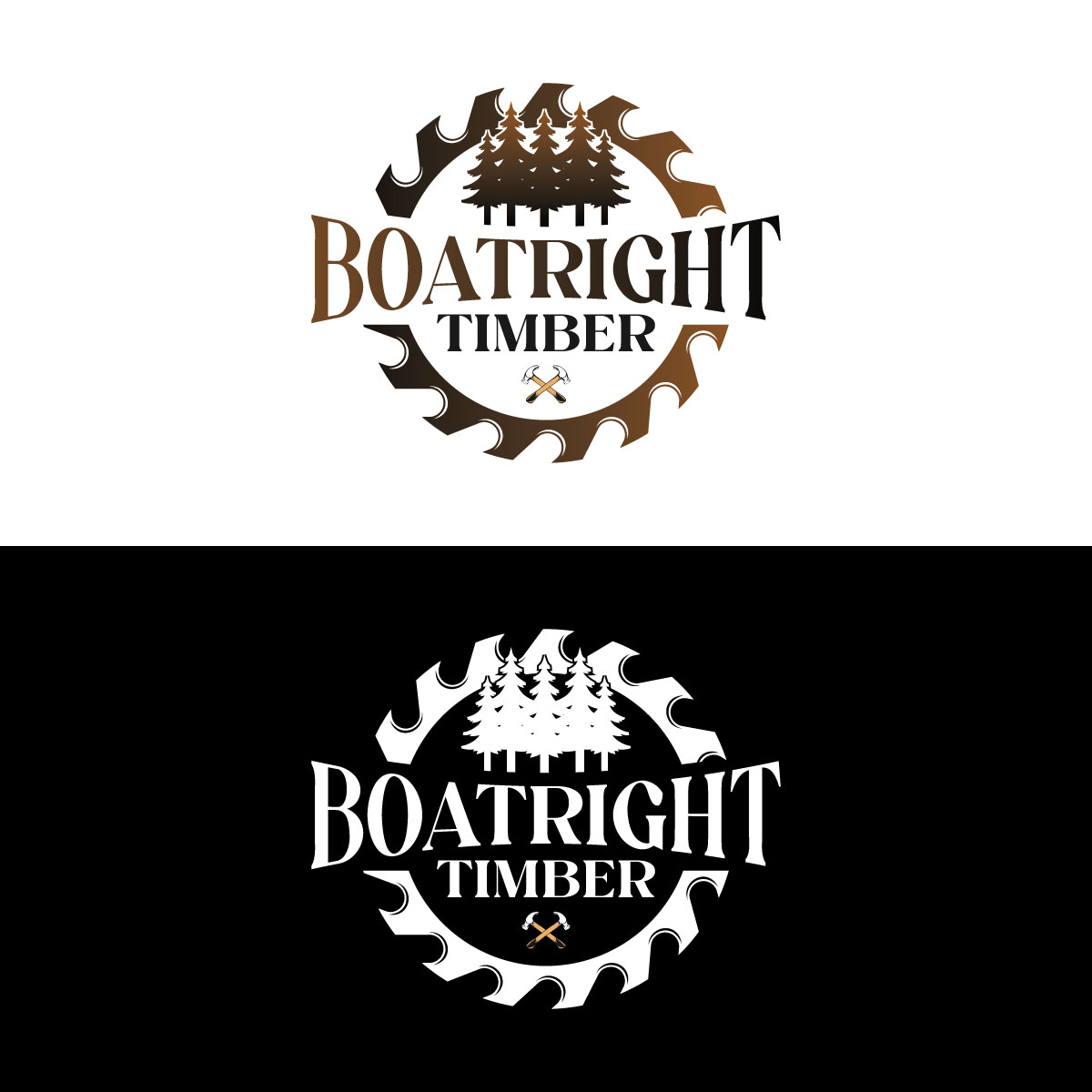 Logo Design by Shahriar H for Boatright Timber | Design #34640764