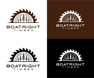 Logo Design by samehfayed for Boatright Timber | Design: #34650235