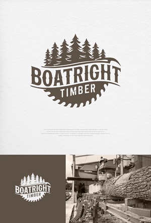 Logo Design by apik. for Boatright Timber | Design: #34639545