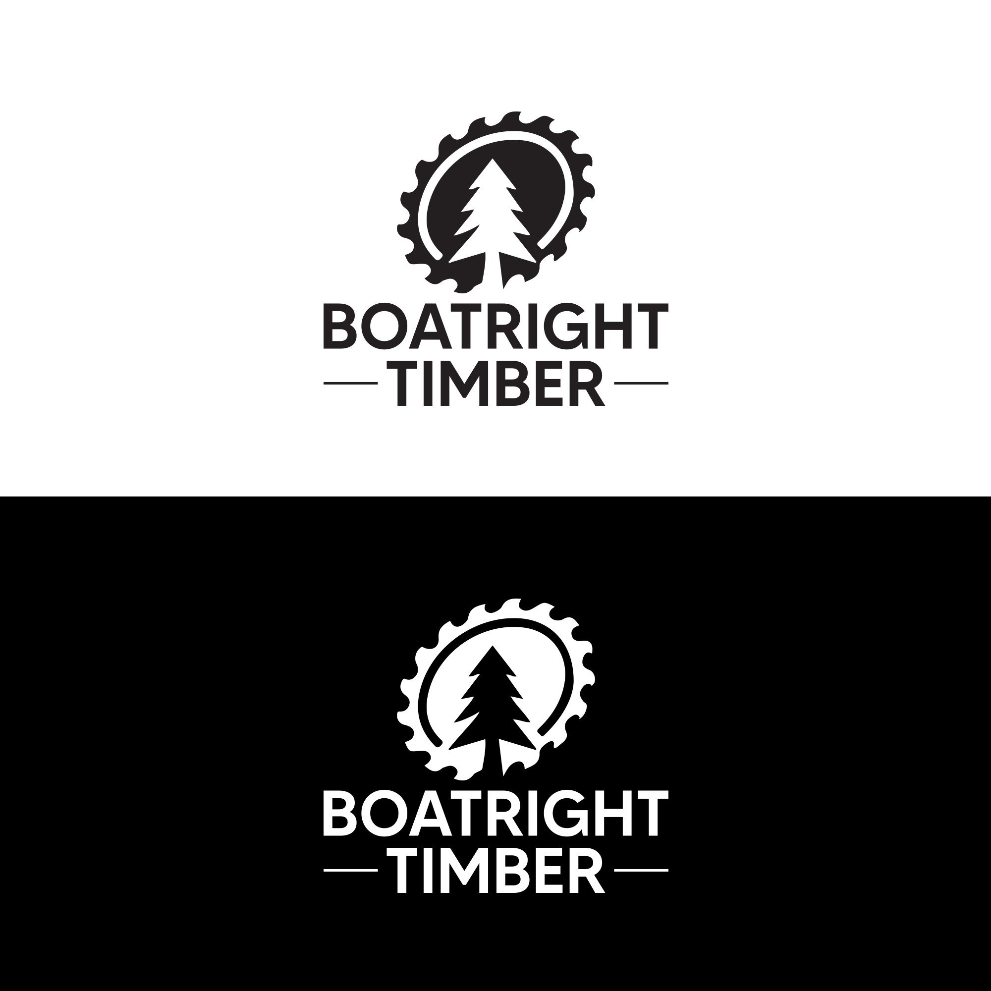 Logo Design by UTlogo for Boatright Timber | Design #34648265