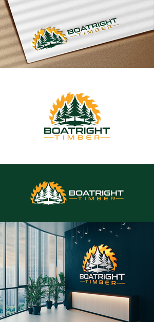 Logo Design by PixelUP Graphics for Boatright Timber | Design: #34639854
