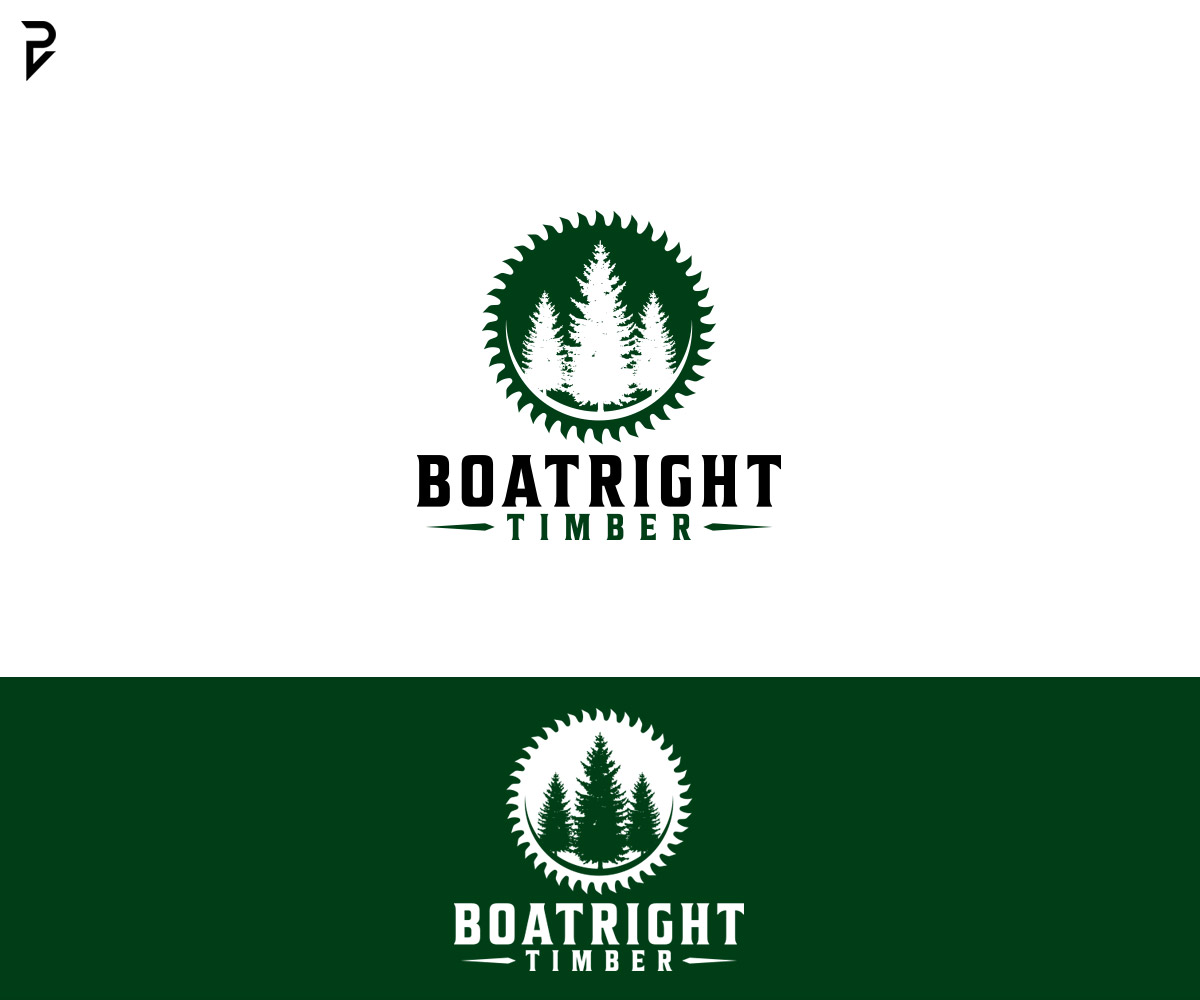 Logo Design by poisonvectors for Boatright Timber | Design #34640908