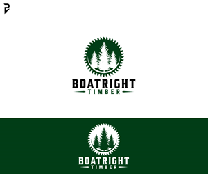 Logo Design by poisonvectors for Boatright Timber | Design: #34640908