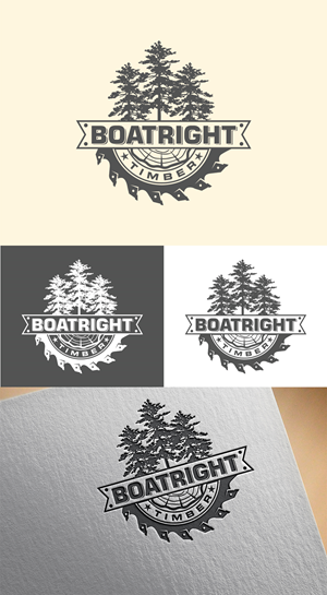 Logo Design by Imran_me for Boatright Timber | Design: #34639901