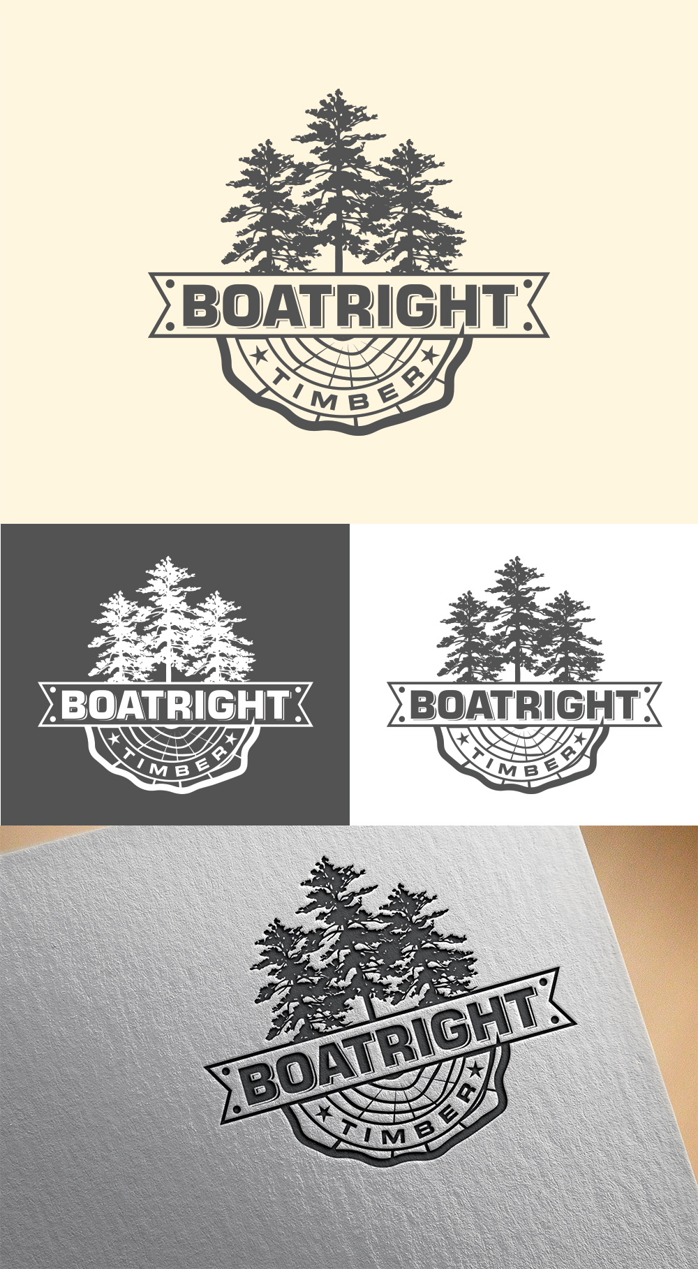 Logo Design by Imran_me for Boatright Timber | Design #34640354