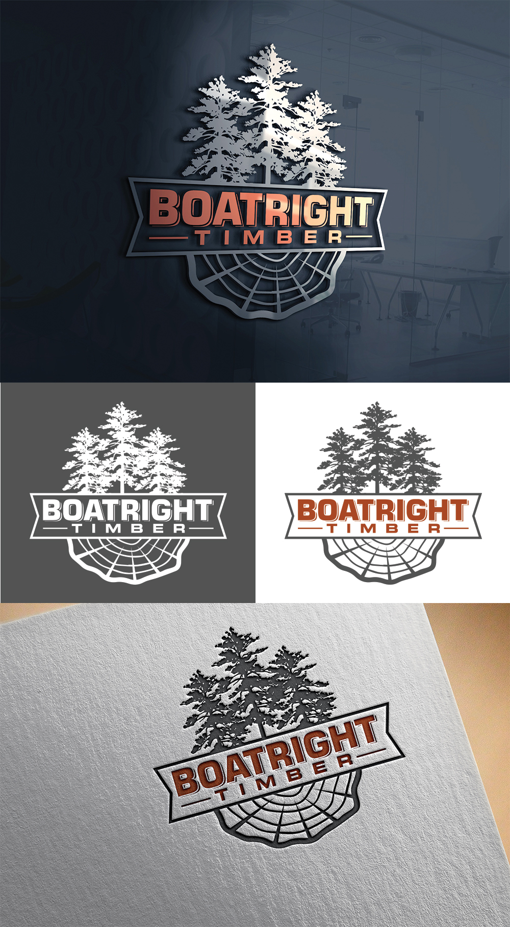Logo Design by Imran_me for Boatright Timber | Design #34640521