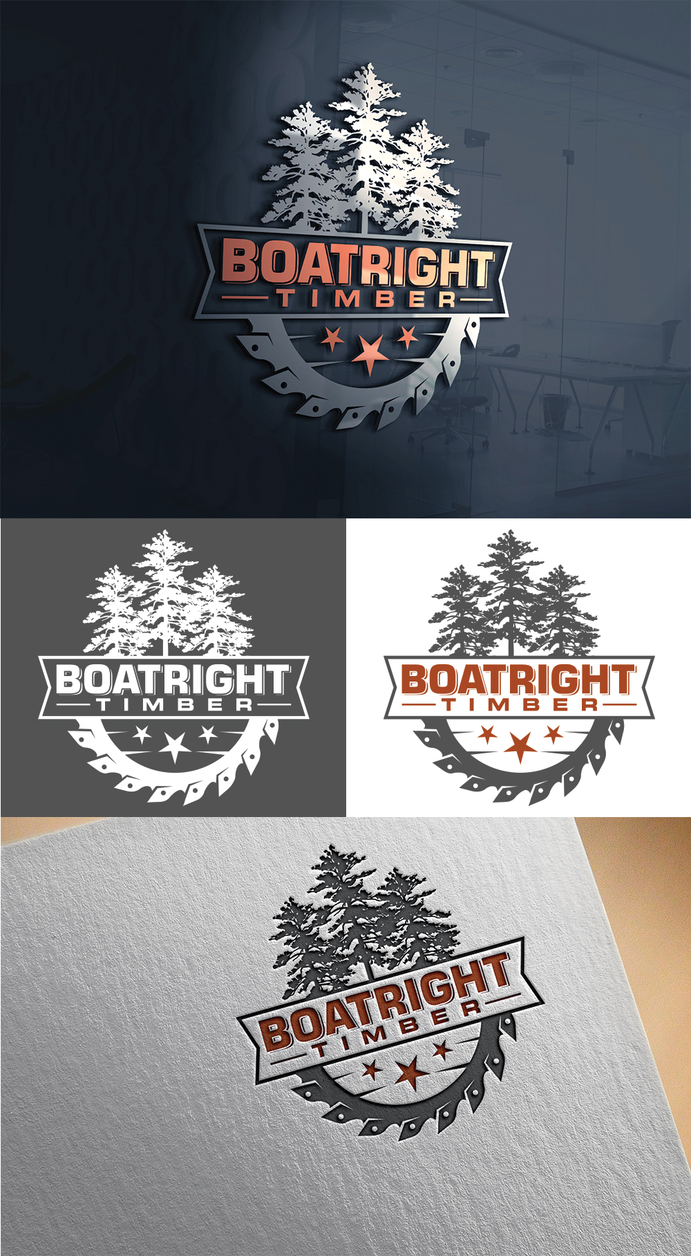 Logo Design by Imran_me for Boatright Timber | Design #34640641