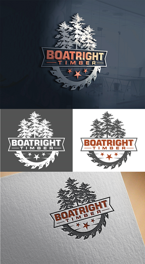Logo Design by Imran_me for Boatright Timber | Design: #34640641
