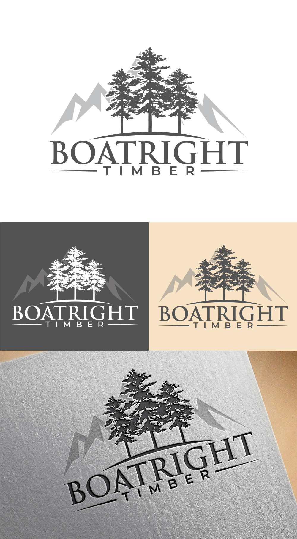 Logo Design by Imran_me for Boatright Timber | Design #34642160